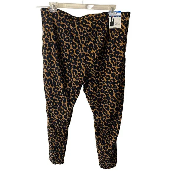 2 Pants Terra & Sky Women's High Rise Fitted Leggings & Skinny Mid-Rise JEGGING - Picture 4 of 8